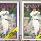 OREL HERSHISER 1988 Topps + 1988 OPC.   DODGERS