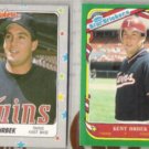 KENT HRBEK 1987 + 1988 Fleer Star Stickers.  TWINS