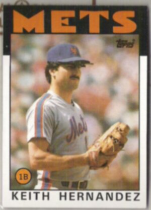 KEITH HERNANDEZ 1986 Topps #520.  METS