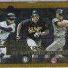 ICHIRO 2001 Topps Leaders #337 w/ Giambi, R. Alomar.