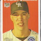 UBALDO JIMENEZ 2007 Topps Heritage Rookie #459.  ROCKIES