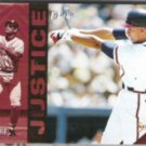 DAVE JUSTICE 1994 Score Select #236.  BRAVES