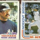 REGGIE JACKSON 1982 Topps #300 + IA #301.  YANKEES
