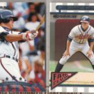 CHIPPER JONES 1997 Donruss Fan Club + 1998.  BRAVES