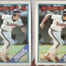 WALLY JOYNER 1988 Topps + 1988 OPC.   ANGELS