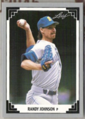 RANDY JOHNSON 1991 Leaf #319.  MARINERS