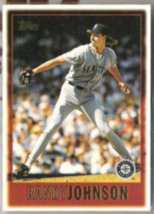 RANDY JOHNSON 1997 Topps #325.  MARINERS