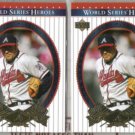 RYAN KLESKO (2) 2002 UD World Series Heroes #18.  BRAVES