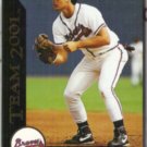 RYAN KLESKO 1993 Pinnacle Team 2001 Insert #27 of 30.  BRAVES