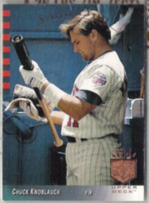 CHUCK KNOBLAUCH 1993 Upper Deck SP #248.  TWINS