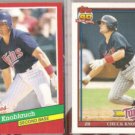CHUCK KNOBLAUCH 1991 Donruss The Rookies + Topps Traded