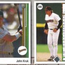 JOHN KRUK (2) 1989 Upper Deck #280.  PADRES