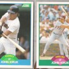 JOHN KRUK 1989 Score + Traded.  PADRES / PHILLIES
