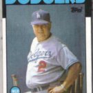 TOM LaSORDA 1986 Topps #291.  DODGERS