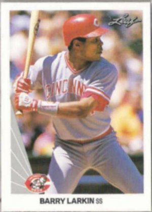 BARRY LARKIN 1990 Leaf #18.  REDS