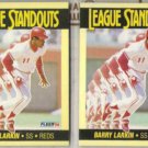 BARRY LARKIN (2) 1990 Fleer Standouts #1.  REDS