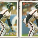 KEN LOFTON (2) 1993 Bowman #417.  INDIANS