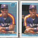 KEN LOFTON (2) 1992 Donruss Rated Rookie #5.  ASTROS