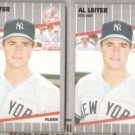 AL LEITER (2) 1989 Fleer #257.  YANKEES