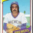 BUCK MARTINEZ 1980 Topps #477.  BREWERS
