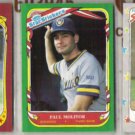 PAUL MOLITOR (3) Fleer Star Stickers 1986, 87 + 88.  BREWERS