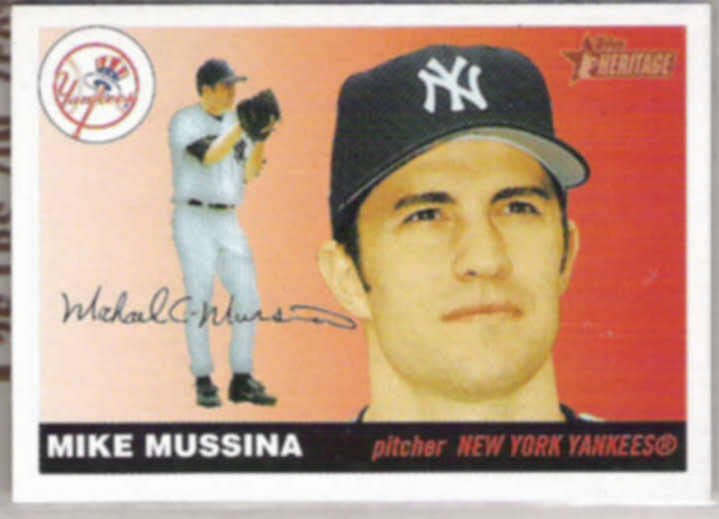 MIKE MUSSINA 2004 Topps Heritage #224. YANKEES