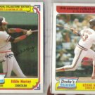EDDIE MURRAY (2) Topps Drakes 1984 #23 + 1985 #21.  ORIOLES