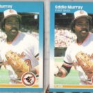 EDDIE MURRAY (2) 1987 Fleer #476.  ORIOLES