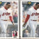 EDDIE MURRAY 1994 UD CC Silver Sig. Insert w/ sister.  INDIANS
