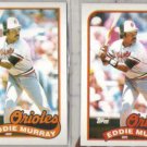 EDDIE MURRAY (2) 1989 Topps #625.  ORIOLES