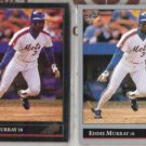 EDDIE MURRAY 1992 Leaf Black GOLD Insert w/ sister.  METS