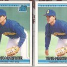 TINO MARTINEZ (2) 1992 Donruss Rated Rookie #410.  MARINERS