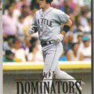 EDGAR MARTINEZ 1993 Donruss Dominators Insert.  MARINERS