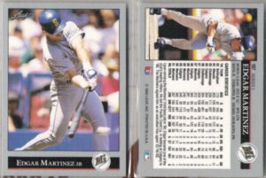 EDGAR MARTINEZ (2) 1992 Leaf #197.  MARINERS
