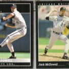 JACK McDOWELL 1992 + 1993 Pinnacle.  WHITE SOX