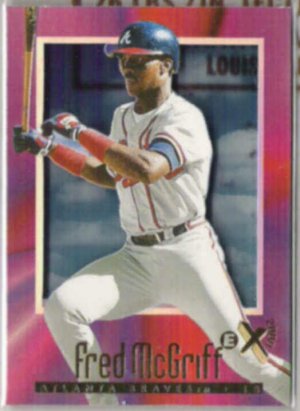 FRED McGRIFF 1997 Skybox EX2000 Sky View #58.  BRAVES
