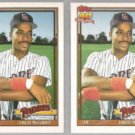 FRED McGRIFF (2) 1991 Topps Traded #77T.  PADRES