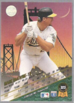 MARK McGWIRE 1993 Leaf #323.  A's