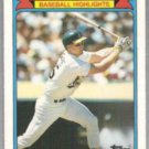 MARK McGWIRE 1988 Topps Woolworth Odd #15 of 33.  A's