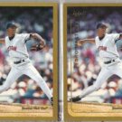 PEDRO MARTINEZ (2) 1999 Topps #95.  RED SOX