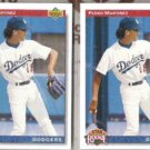 PEDRO MARTINEZ (2) 1992 Upper Deck RC #18.  DODGERS