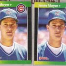 JAMIE MOYER (2) 1989 Donruss #157.  CUBS