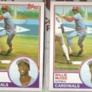 WILLIE McGEE (2) 1983 Topps RC #49.  CARDS