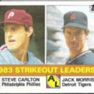 JACK MORRIS 1984 Topps KO Leaders w/ Lefty #136.  TIGERS