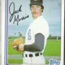 JACK MORRIS 1982 Topps #450.  TIGERS