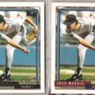 JACK MORRIS 1992 Topps Gold Winner w/ sister.  TWINS