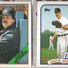 JACK MORRIS 1988 #340 + 1989 Topps #645.  TIGERS