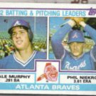PHIL NIEKRO 1983 Topps #502 w/ D. Murphy.  BRAVES