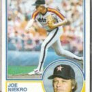 JOE NIEKRO 1983 Topps #221.  ASTROS