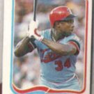 KIRBY PUCKETT 1984 Fleer mini Sticker #122.  TWINS
